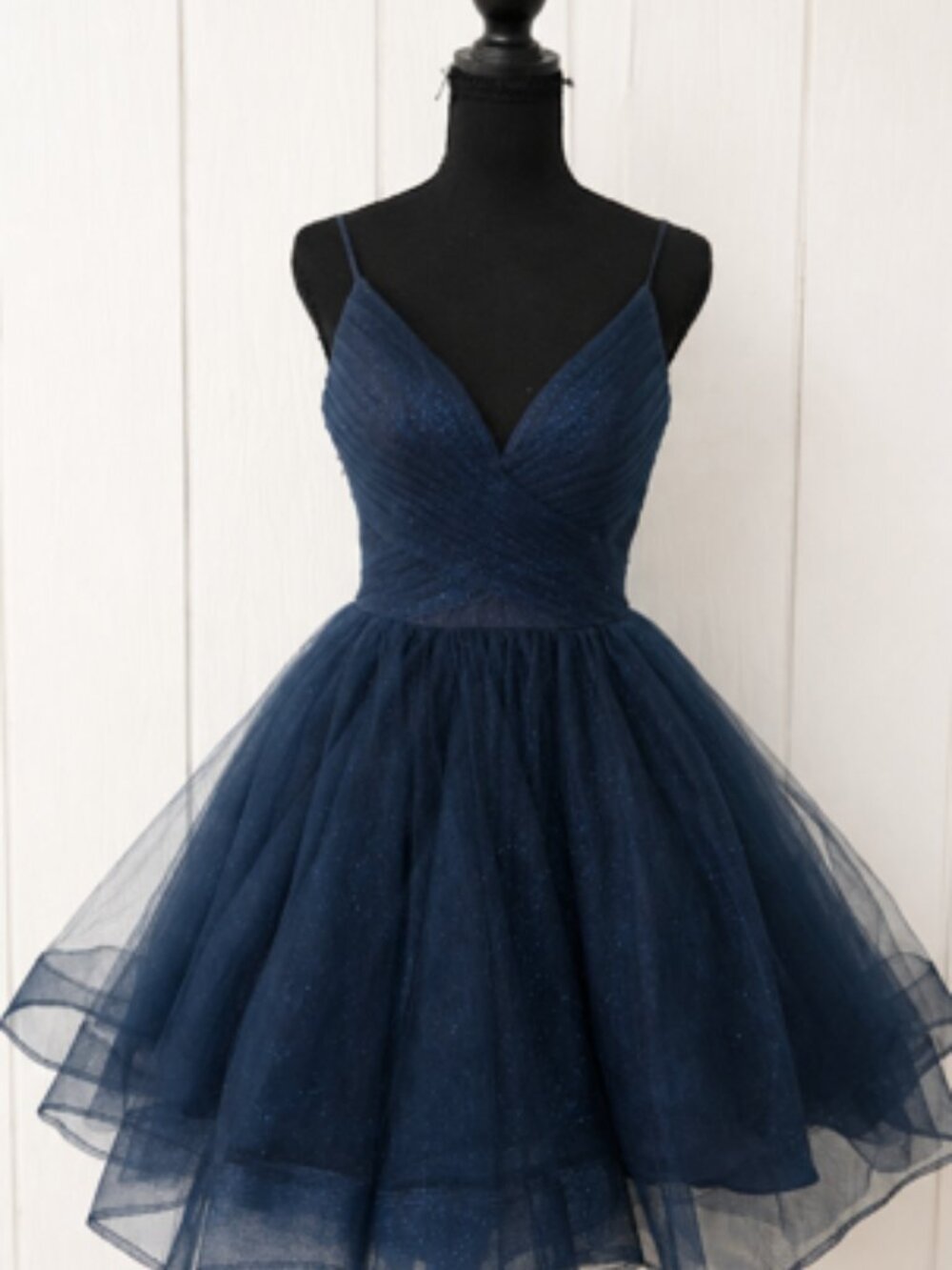 Glamour by Terani Couture Navy Glitter Tulle Party Dress – Size 4**